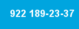 922 189-23-37